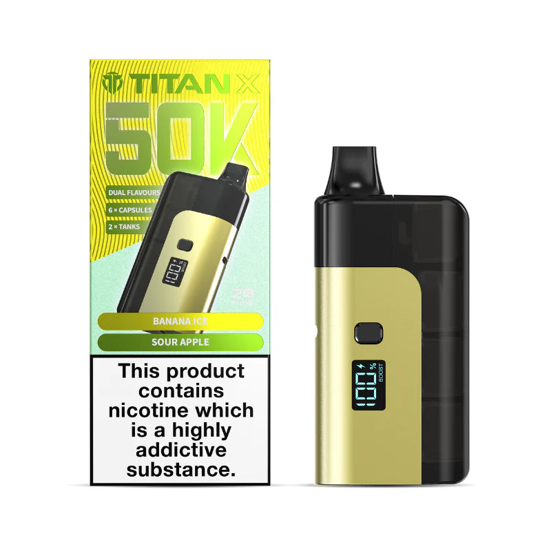 Titan X 50K Prefilled Pod Kit (Box of 5)