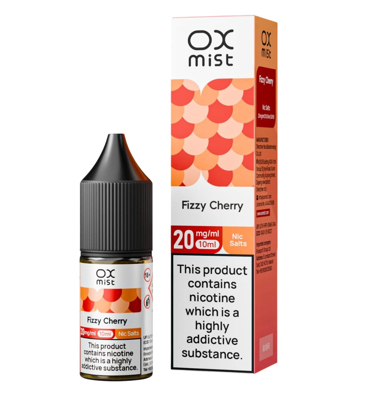 OX Mist Nic Salt 10ml (Box of 10)