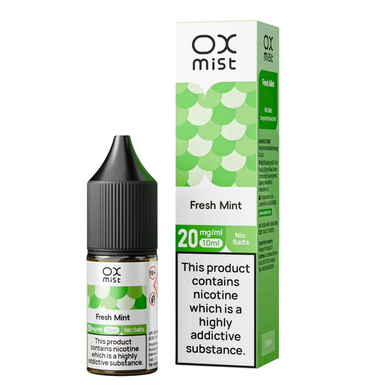 OX Mist Nic Salt 10ml (Box of 10)