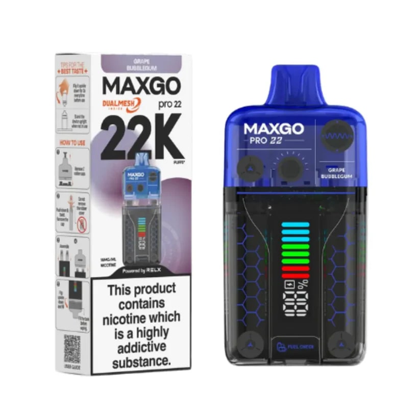 Relx Maxgo 22K Prefilled Pod Vape Kit (Box of 5)