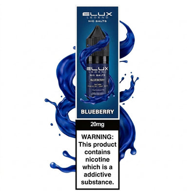 Elux Legend Nic Salt — Blueberry 10ml | 10mg/20mg | Box of 10