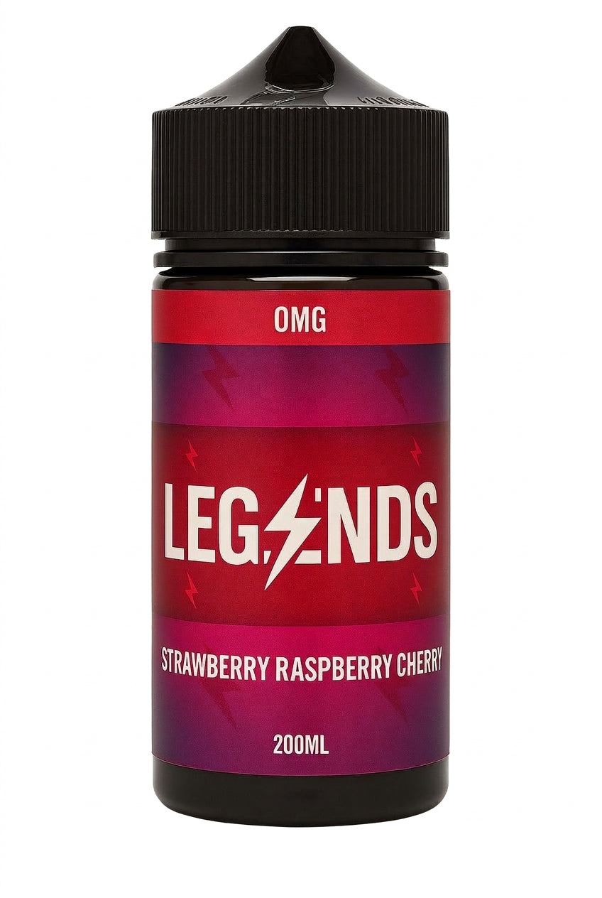 Legends 200ml Strawberry Raspberry Cherry Shortfill | 0mg | UK