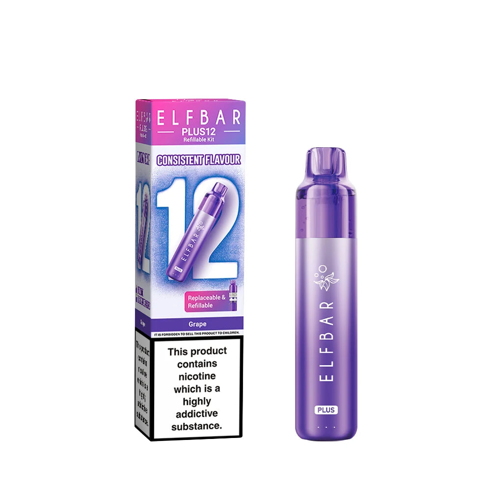 Elf Bar Plus 12 Prefilled Pod Vape Kit (Box of 5)