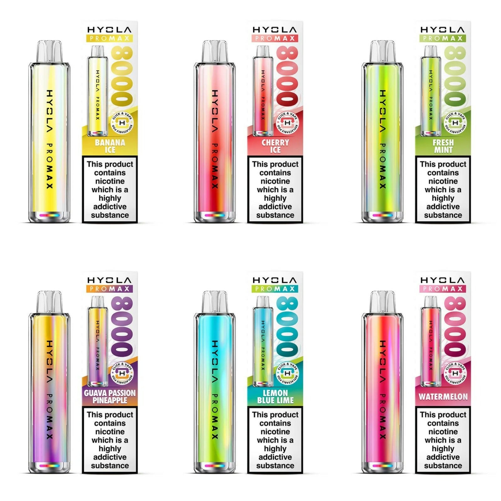 Hyola Pro Max 8000 Vape Kit(box of 5)