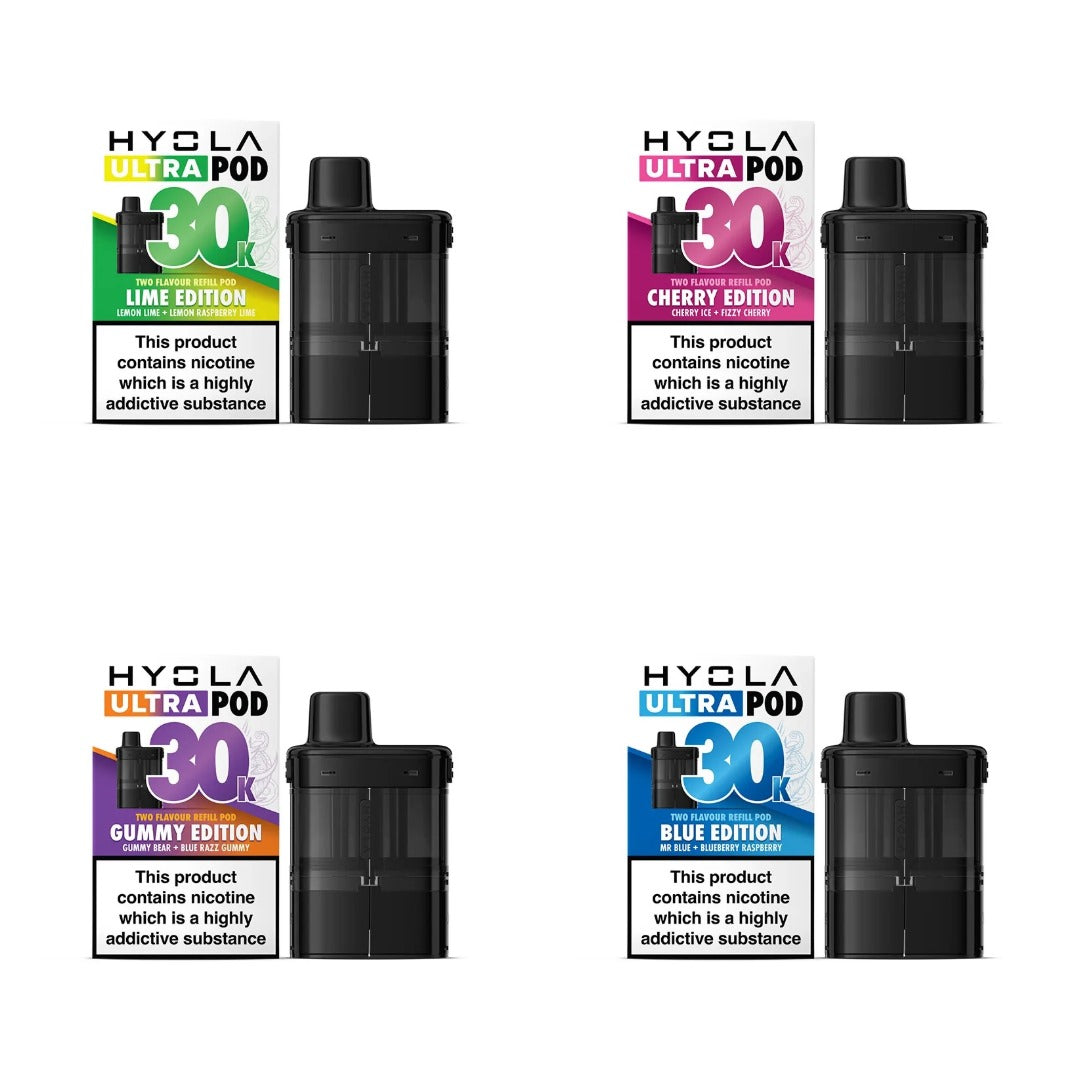 Hyola Ultra30K Prefilled Pods & Refill Tank 20mg (pack of 5)