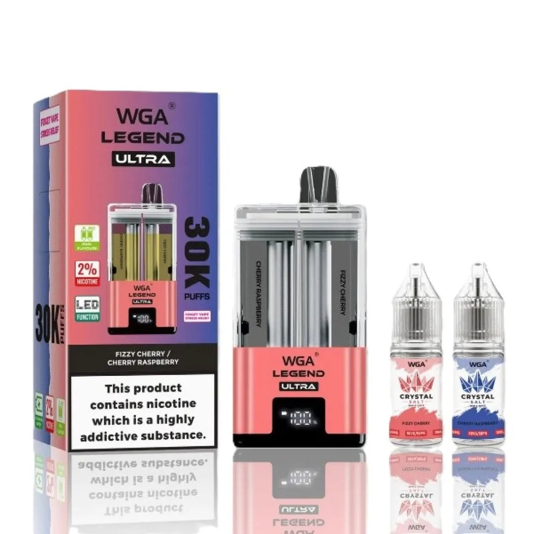 WGA Crystal Legend Ultra 30K Vape Box of 5