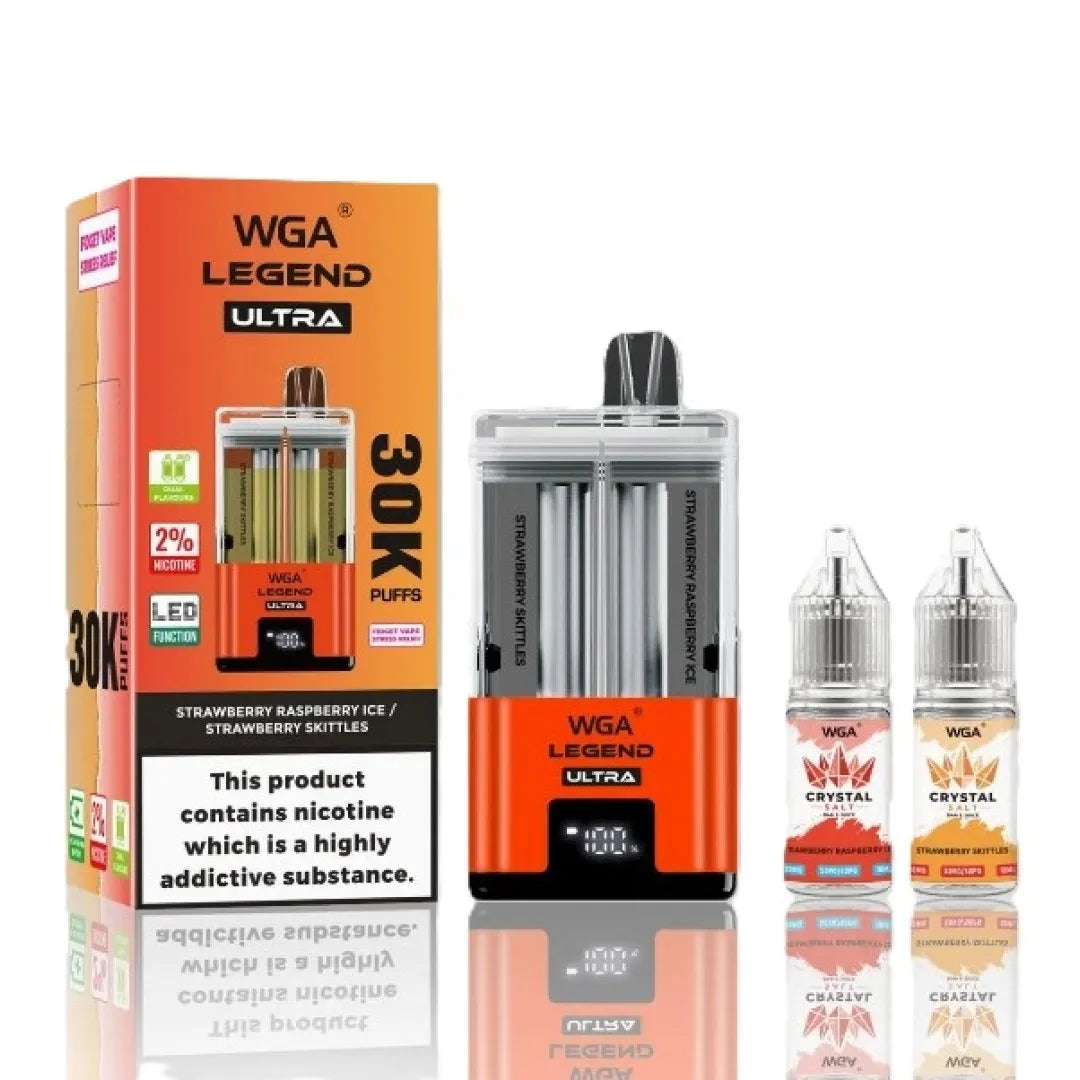 WGA Crystal Legend Ultra 30K Vape Box of 5