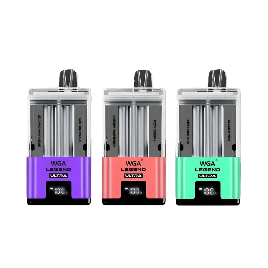 WGA Crystal Legend Ultra 30K Vape Box of 5 disposable vape UK - VaperzHub