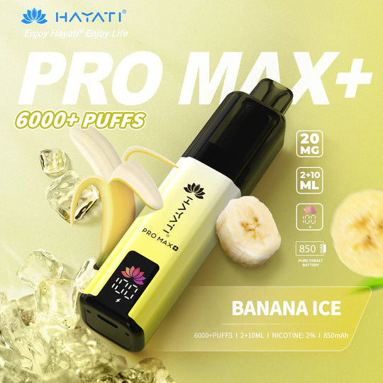 Buy Hayati Pro Max Plus 6000 Prefilled Pod Kit Box of 5 online UK fast delivery VaperzHub
