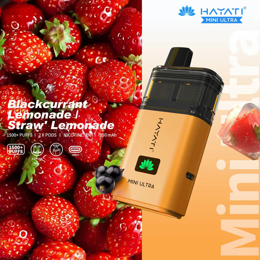 Hayati Mini Ultra 1500 Disposable Vape Box of 5 9000 puffs disposable vape UK - VaperzHub