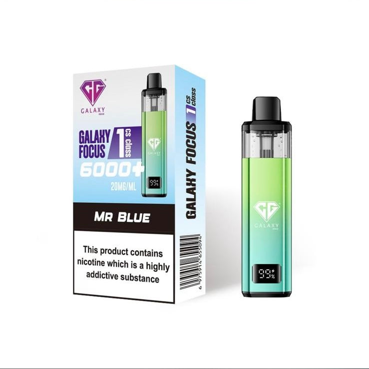 Crystal Galaxy Focus 6000 Puffs Prefilled Vape Kit (Box of 5)