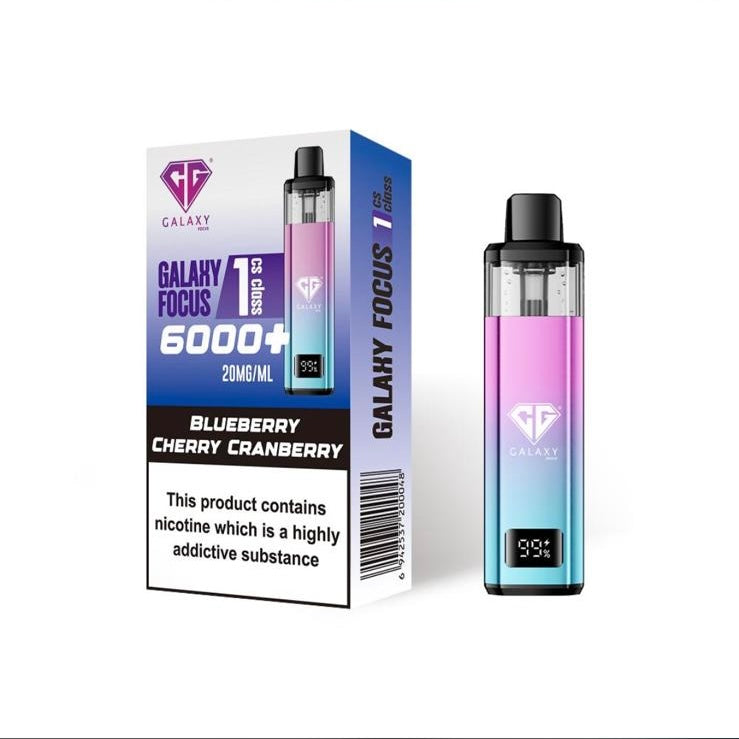 Crystal Galaxy Focus 6000 Puffs Prefilled Vape Kit (Box of 5)