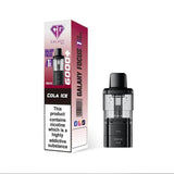 Crystal Galaxy Focus 6000 Puffs Prefilled Refill Pods (Box of 5) TPD compliant vape pod buy online UK VaperzHub 3