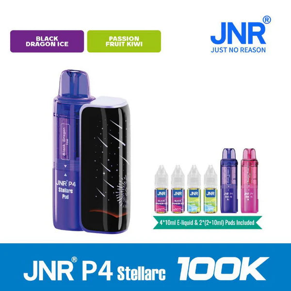 JNR P4 Stellarc 100K Refillable Pod Kit (Box of 3)