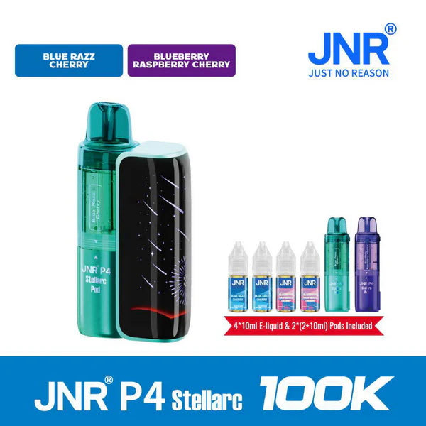 JNR P4 Stellarc 100K Refillable Pod Kit (Box of 3)