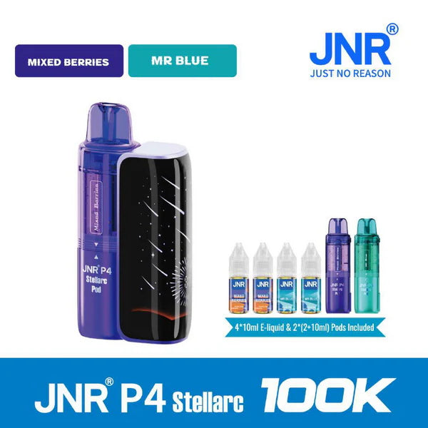 JNR P4 Stellarc 100K Refillable Pod Kit (Box of 3)