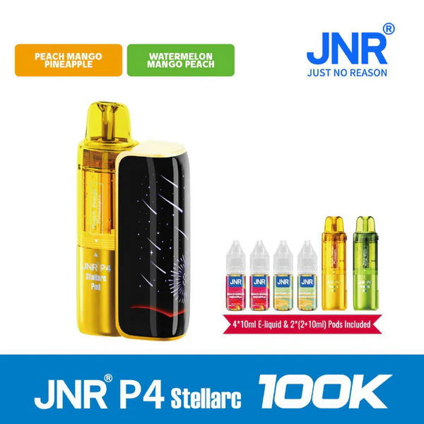 JNR P4 Stellarc 100K Refillable Pod Kit (Box of 3)