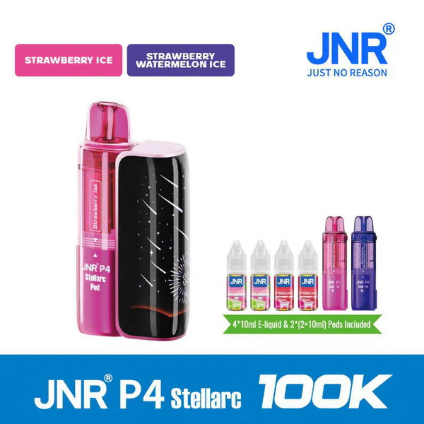 JNR P4 Stellarc 100K Refillable Pod Kit (Box of 3)