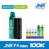 JNR P4 Stellarc 100K Refillable Pod Kit (Box of 3) TPD compliant pod kit buy online UK VaperzHub 4