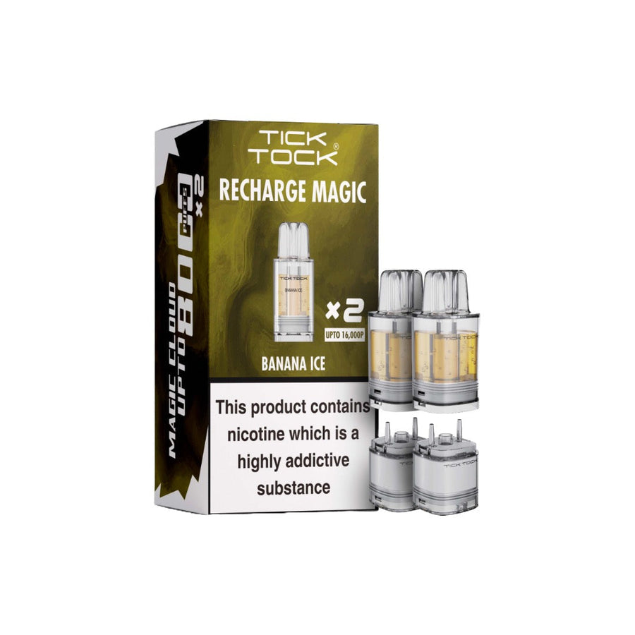 Buy Tick Tock Magic 8000 Prefilled Refill Pods(box of 5) online UK fast delivery VaperzHub