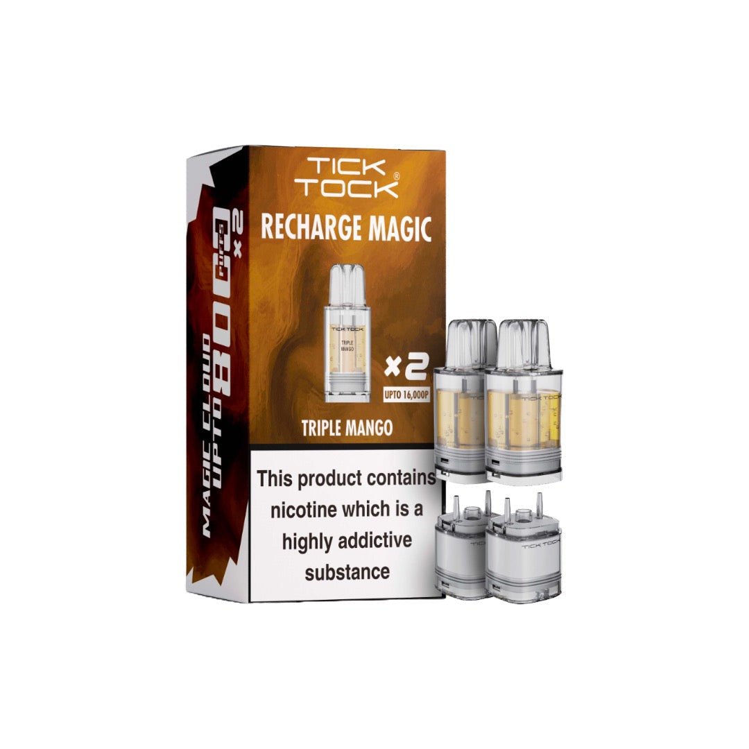 Tick Tock Magic 8000 Prefilled Refill Pods(box of 5)