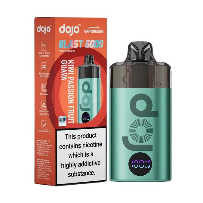 VAPORESSO DOJO BLAST 6000 Pre-Filled Pod Kit 20mg (Box of 5)