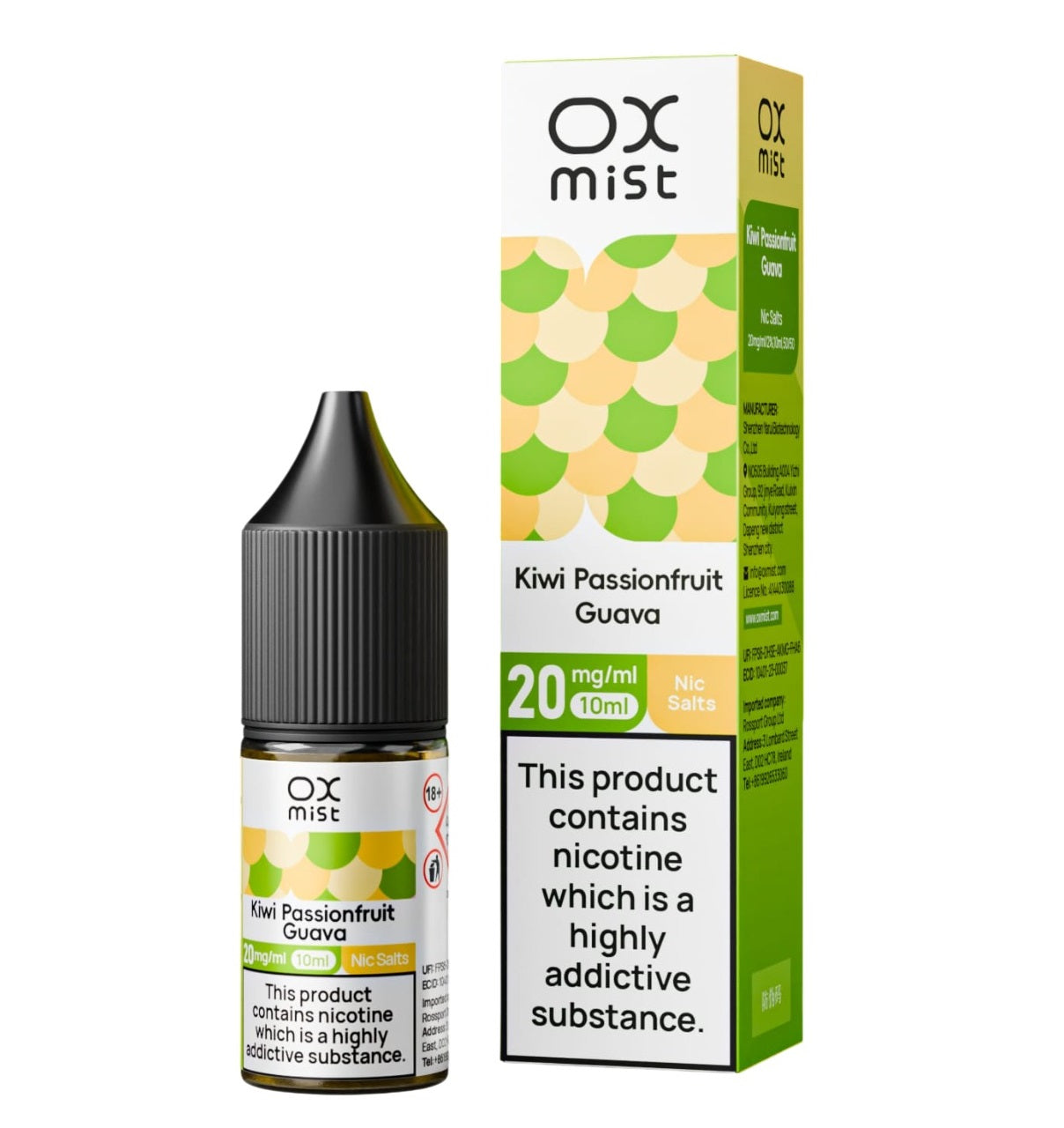 OX Mist Nic Salt 10ml (Box of 10)