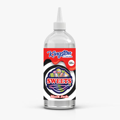 Kingston 500ml Sweets E-Liquid Shortfill – Black Jack e-liquid UK - VaperzHub