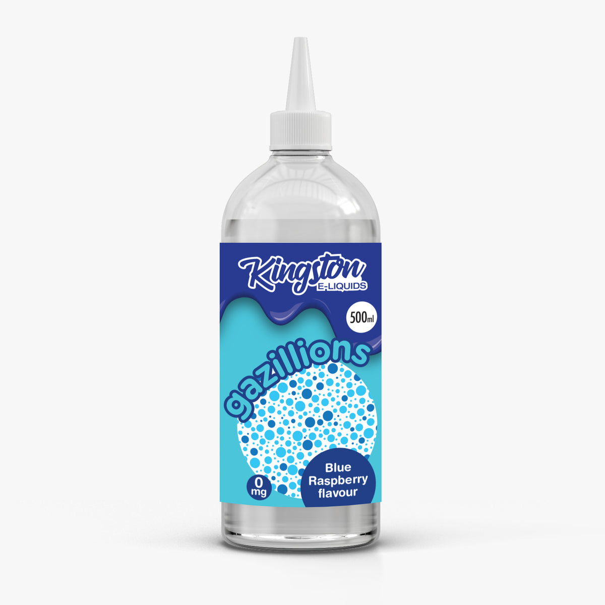 Kingston 500ml Gazillions E-Liquid Shortfill – Blue Raspberry