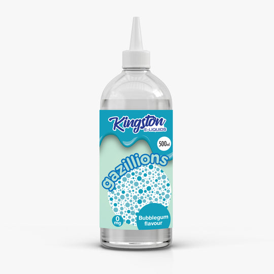 Kingston 500ml Gazillions E-Liquid Shortfill – Bubblegum e-liquid UK - VaperzHub