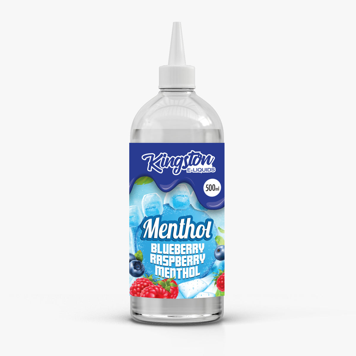 Kingston 500ml Menthol E-Liquid Shortfill – Blueberry Raspberry Menthol