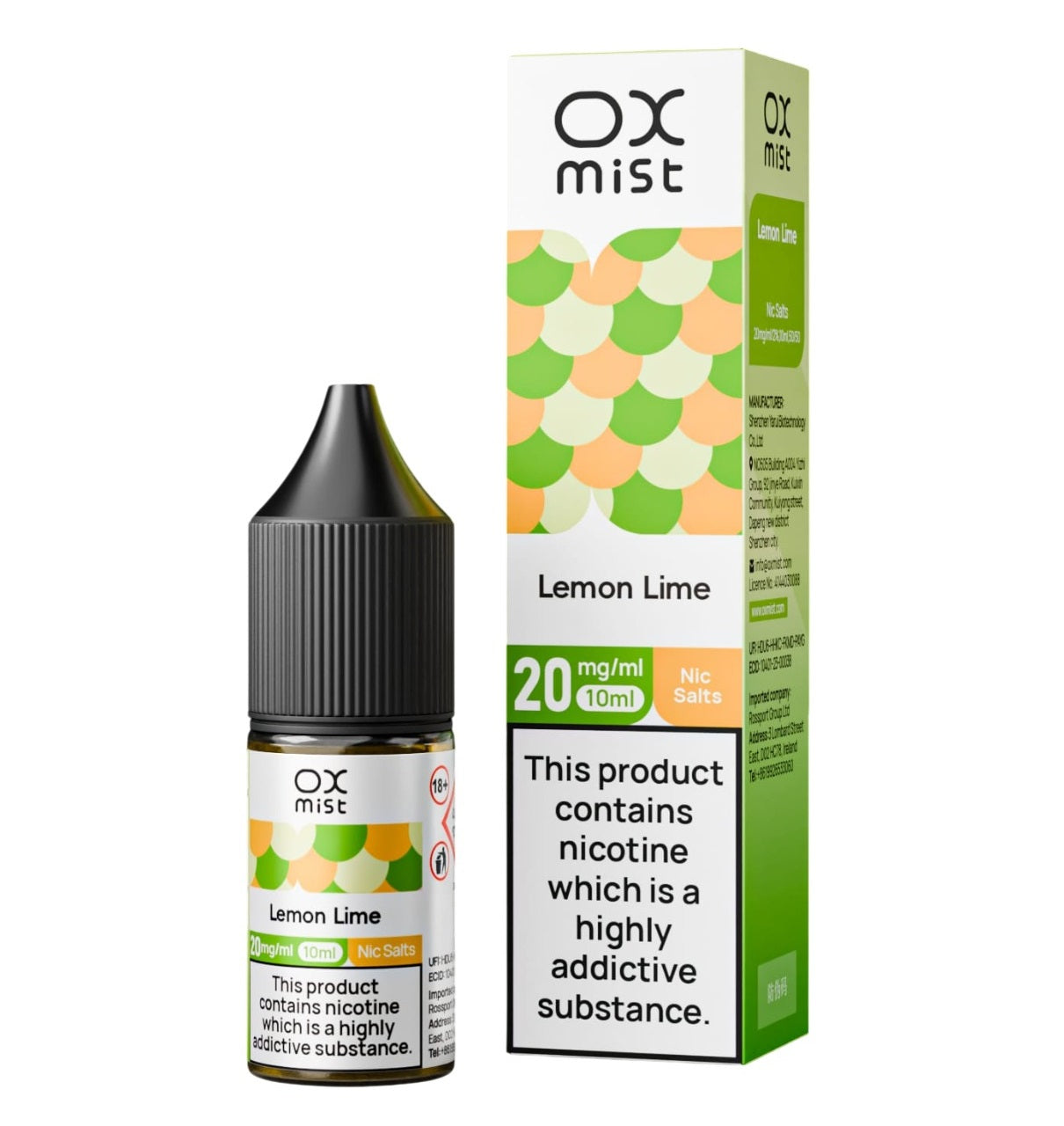 OX Mist Nic Salt 10ml (Box of 10)