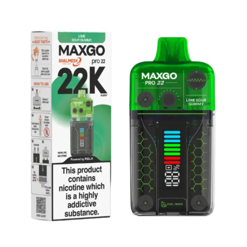 Relx Maxgo 22K Prefilled Pod Vape Kit (Box of 5)