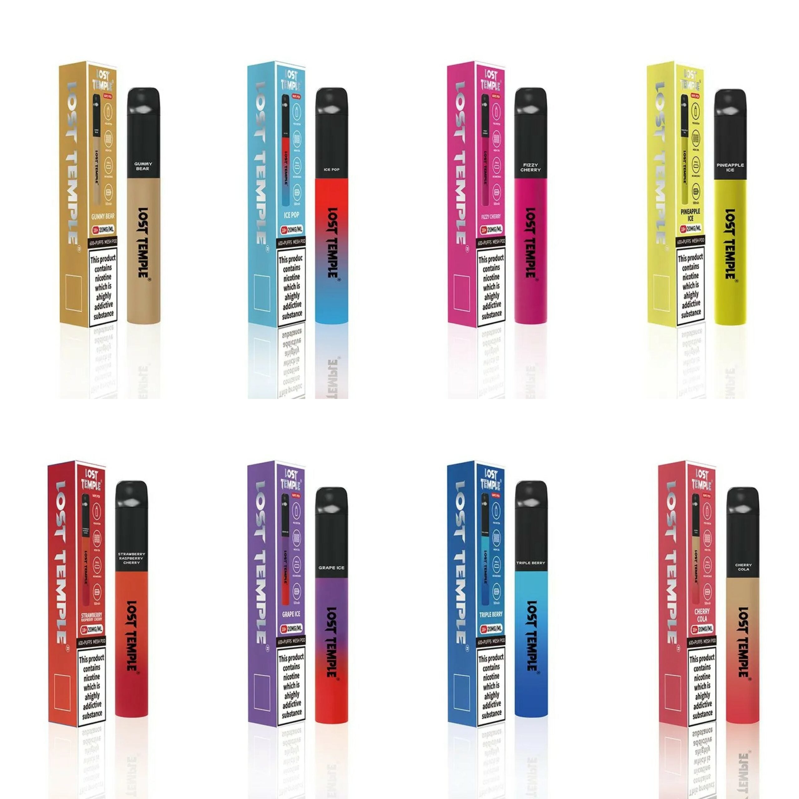 Lost Temple 600 Prefilled Pod Kit (Box of 10)