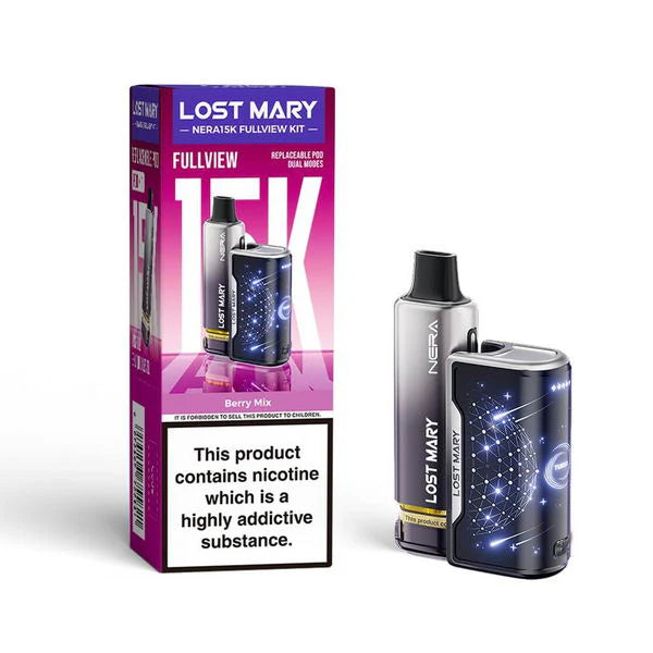 Buy Lost Mary Nera 15K Prefilled Pod Kit – Box of 5 – Fullview Rechargeable Vape Device online UK fast