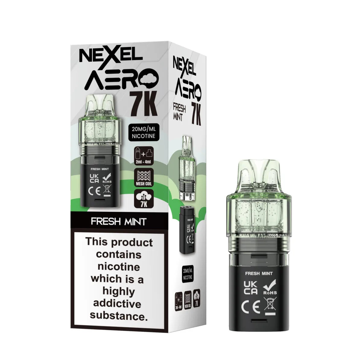 Nexel Aero 7k Prefilled Pods(box of 10)