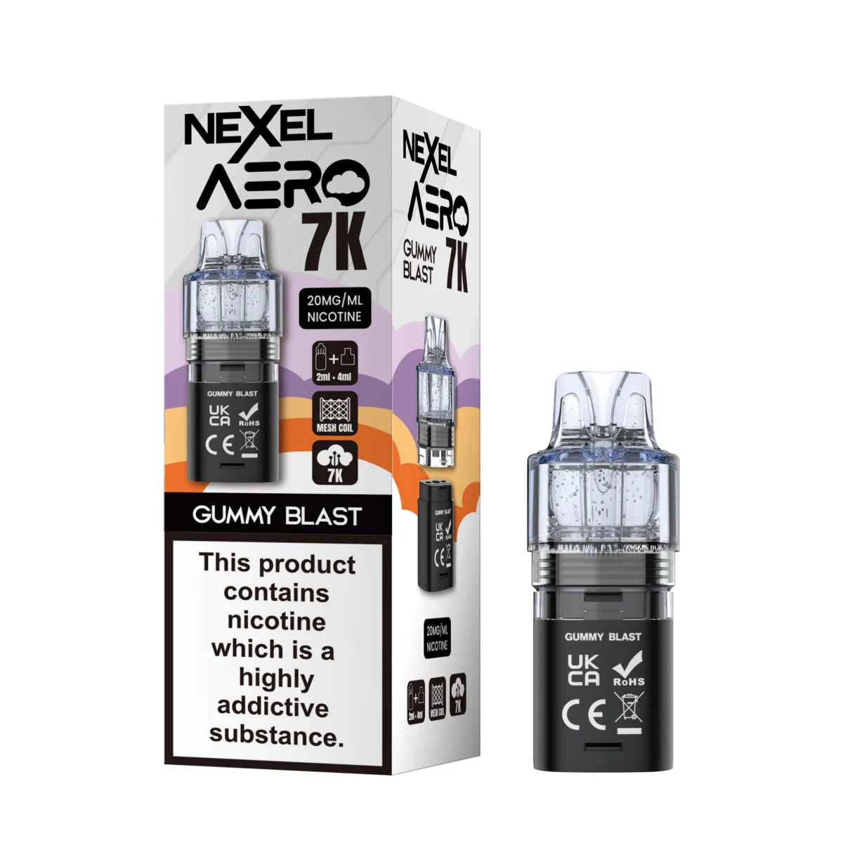 Nexel Aero 7k Prefilled Pods(box of 10)