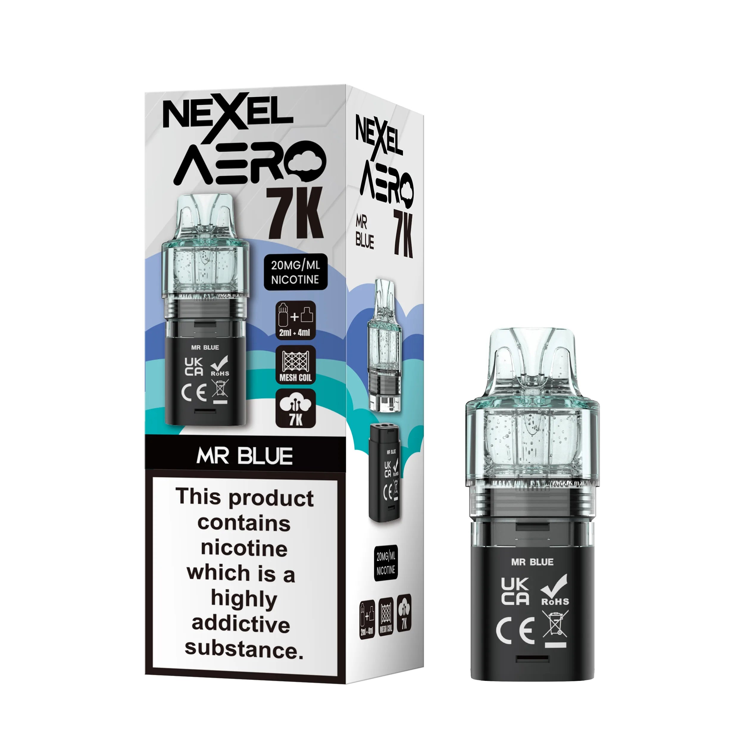 NEXEL AERO 7K Replacement Pods (Box of 10)