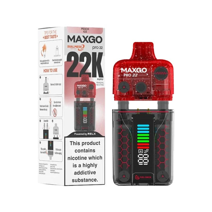 Relx Maxgo 22K Prefilled Pod Vape Kit (Box of 5)