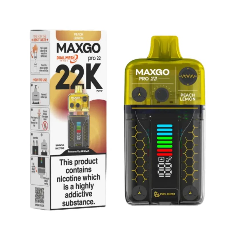 Relx Maxgo 22K Prefilled Pod Vape Kit (Box of 5)