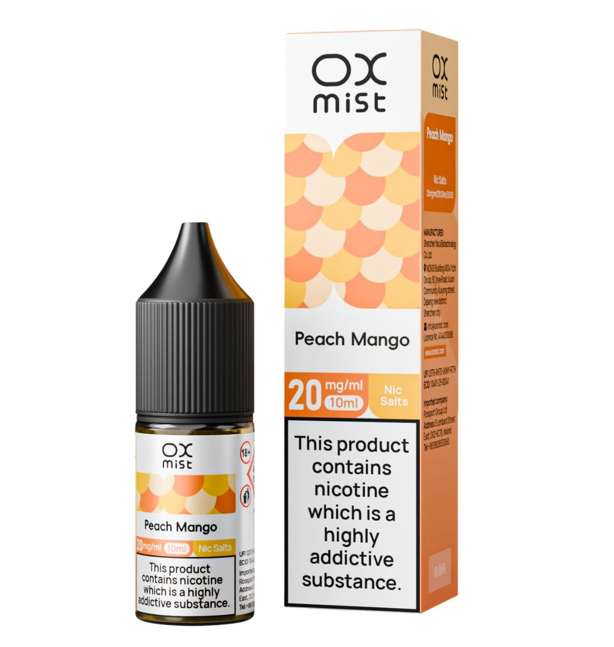 OX Mist Nic Salt 10ml (Box of 10)