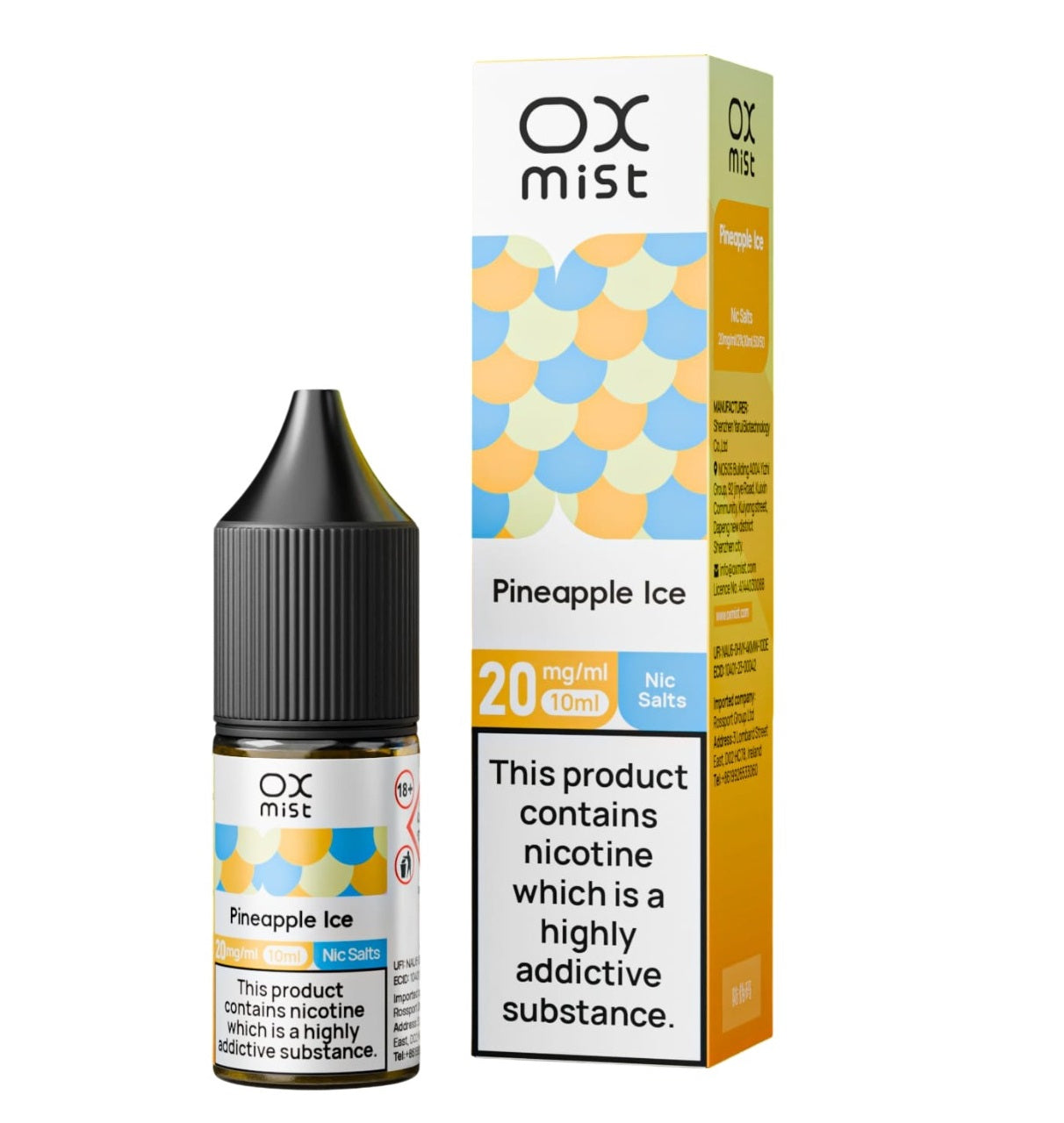 OX Mist Nic Salt 10ml (Box of 10)