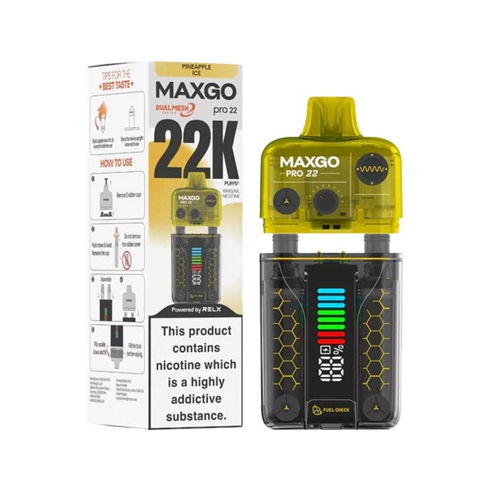 Relx Maxgo 22K Prefilled Pod Vape Kit (Box of 5)