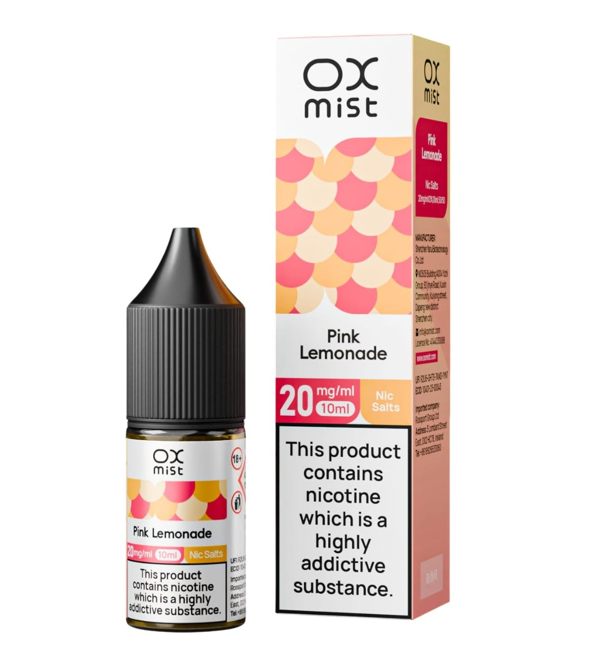 OX Mist Nic Salt 10ml (Box of 10)