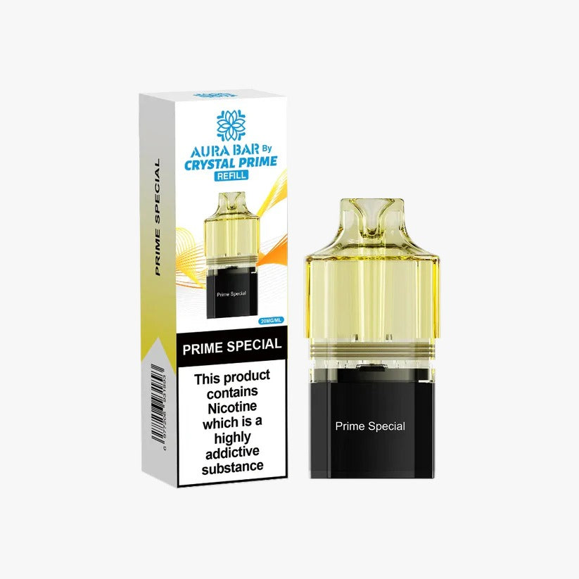 Crystal Prime Aura Bar 10K Prefilled Pods (box of 5)