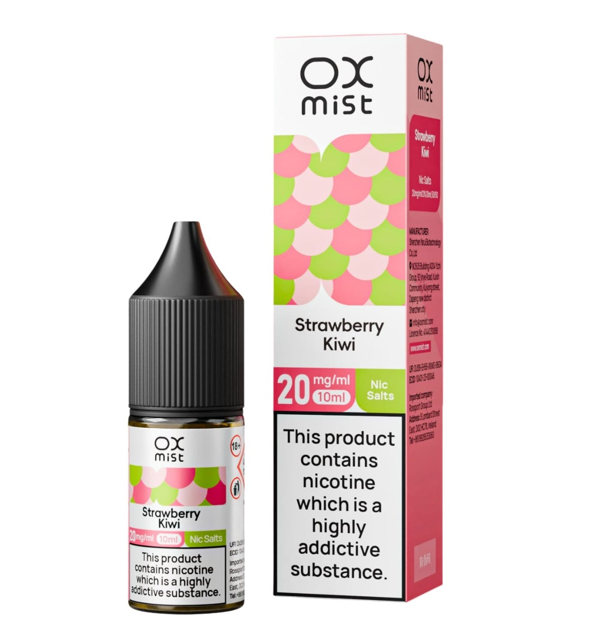 OX Mist Nic Salt 10ml (Box of 10)