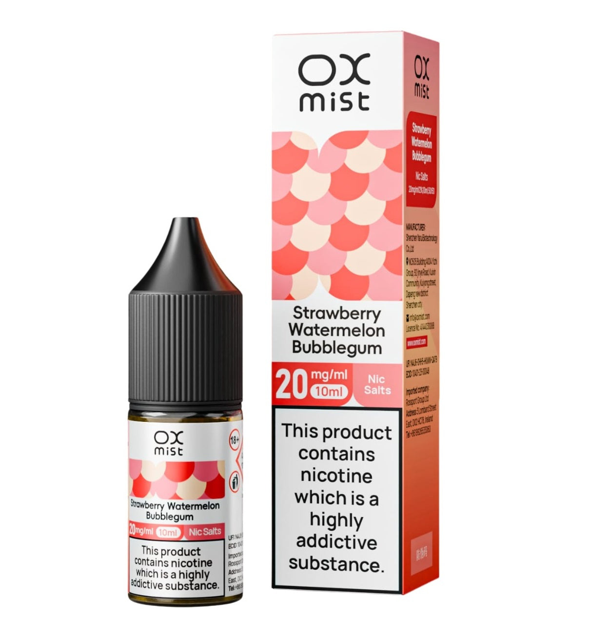 OX Mist Nic Salt 10ml (Box of 10)