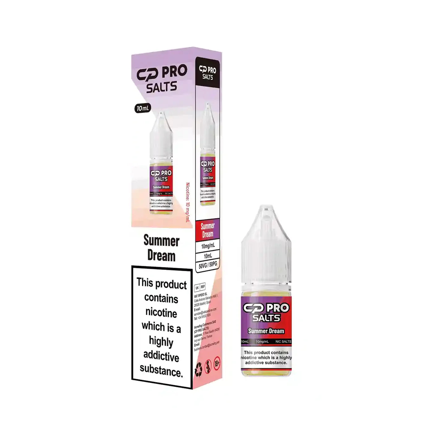 Crystal Pro CP Nic Salts 10 ml(Box of 10)