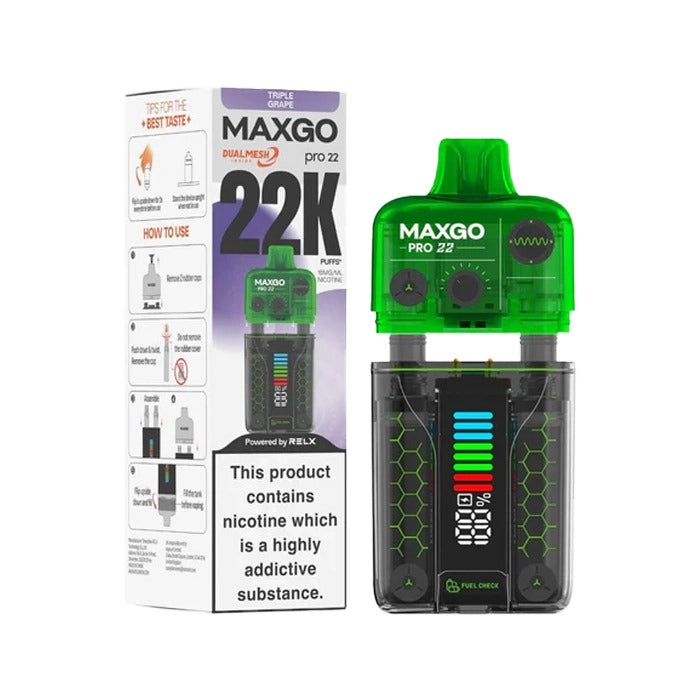 Relx Maxgo 22K Prefilled Pod Vape Kit (Box of 5)
