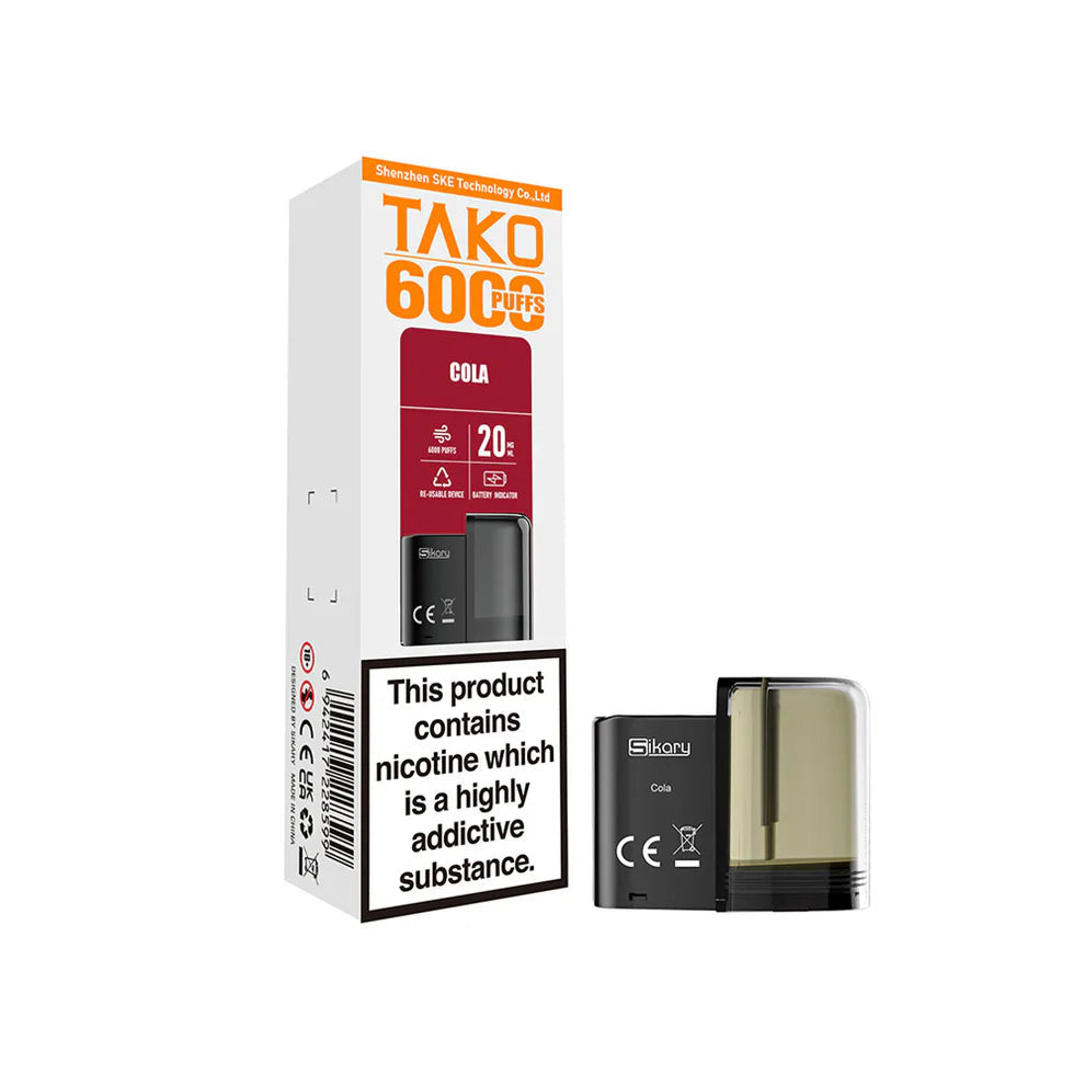Sikary Tako 6000 Prefilled Pods (box of 10)
